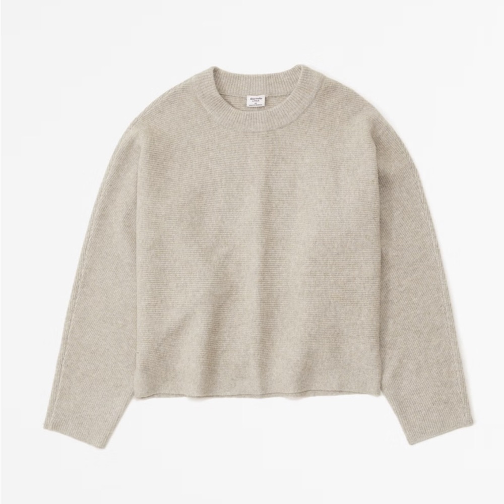 A&F Brown Crew Dolman Sweater size XS